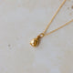 Gold Corn Poppy Necklace