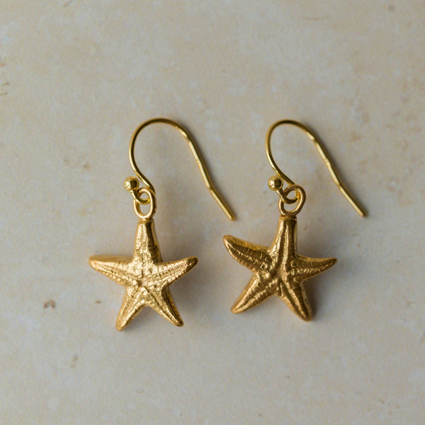 Gold Starfish Earrings