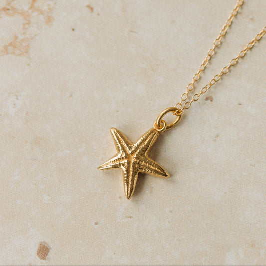 Gold Starfish Necklace