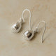 Silver Corn Poppy Earrings
