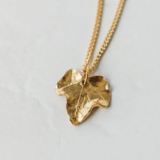 Gold Ivy Leaf Necklace