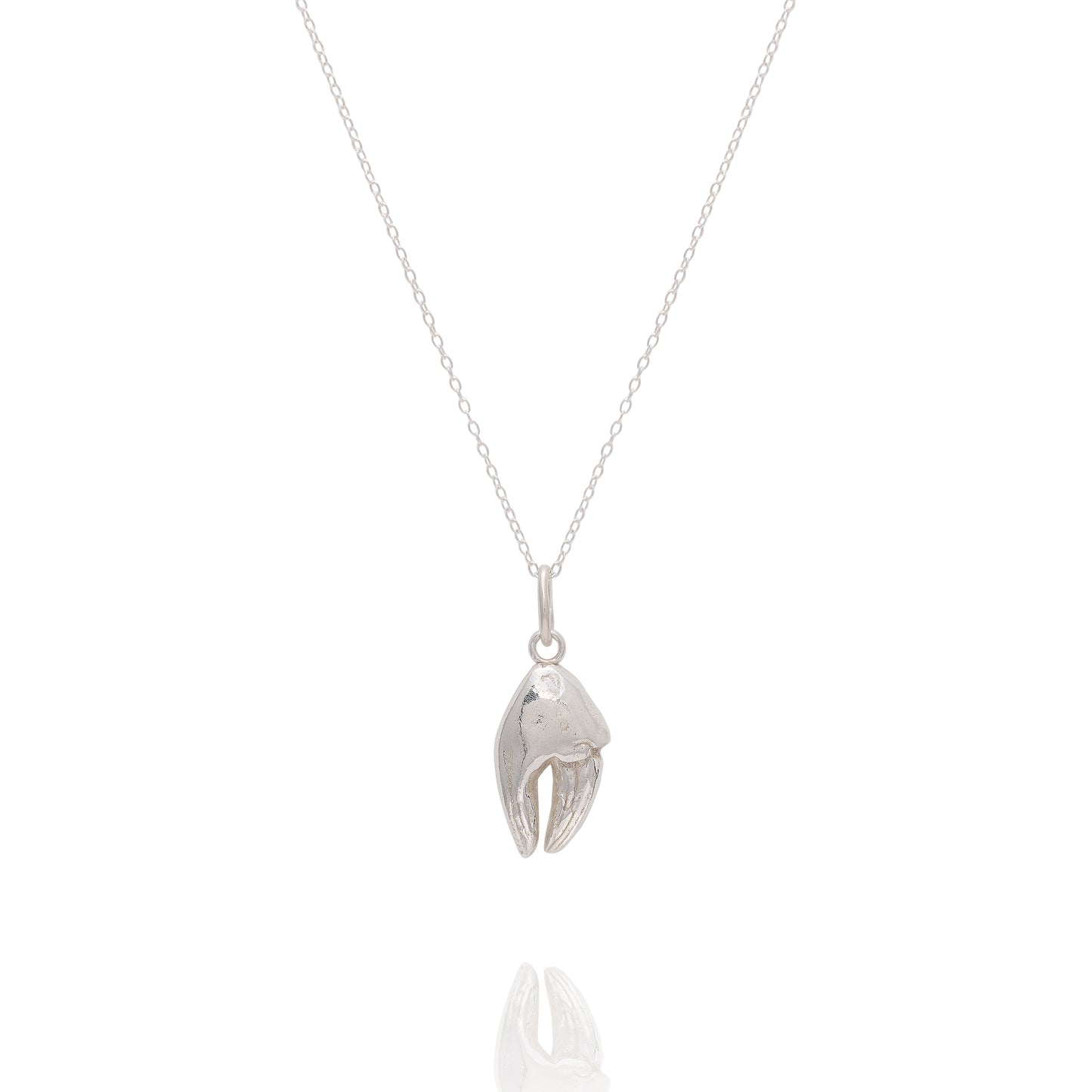Silver Crab Claw Necklace
