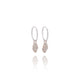 Silver Dainty Whelk Shell Earrings