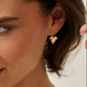Gold Ivy Leaf Earrings