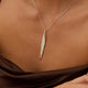 Silver Willow Leaf Necklace