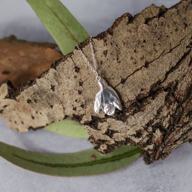 Silver Snowdrop Necklace Iris Lolli Iris Lolli