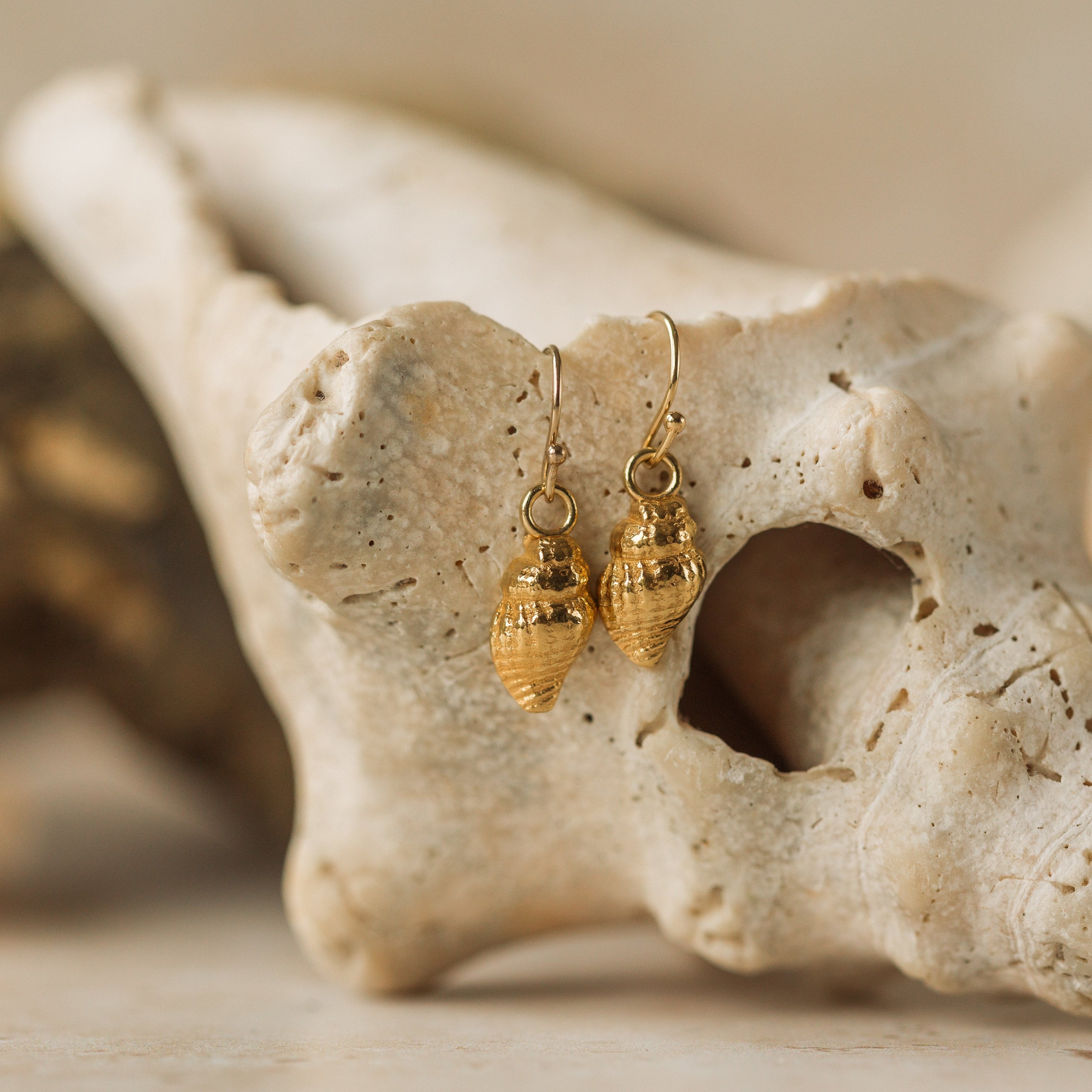 Drop earrings collection banner, a collection of gold drop earrings, oak leaf earrings on branch, dangle earrings, long drop earrings, nature inspired drop earrings