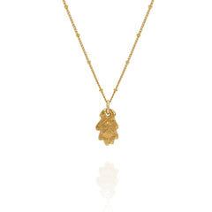 Gold Baby Oak Leaf Necklace – handcrafted nature-inspired jewellery (2)