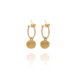 Gold Cockle Shell Earrings