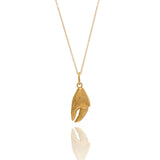 Gold Crab Claw Necklace