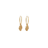 Gold Baby Whelk Shell Earrings & Necklace Set