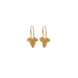 Gold Dainty Ivy Leaf Earrings & Necklace Set