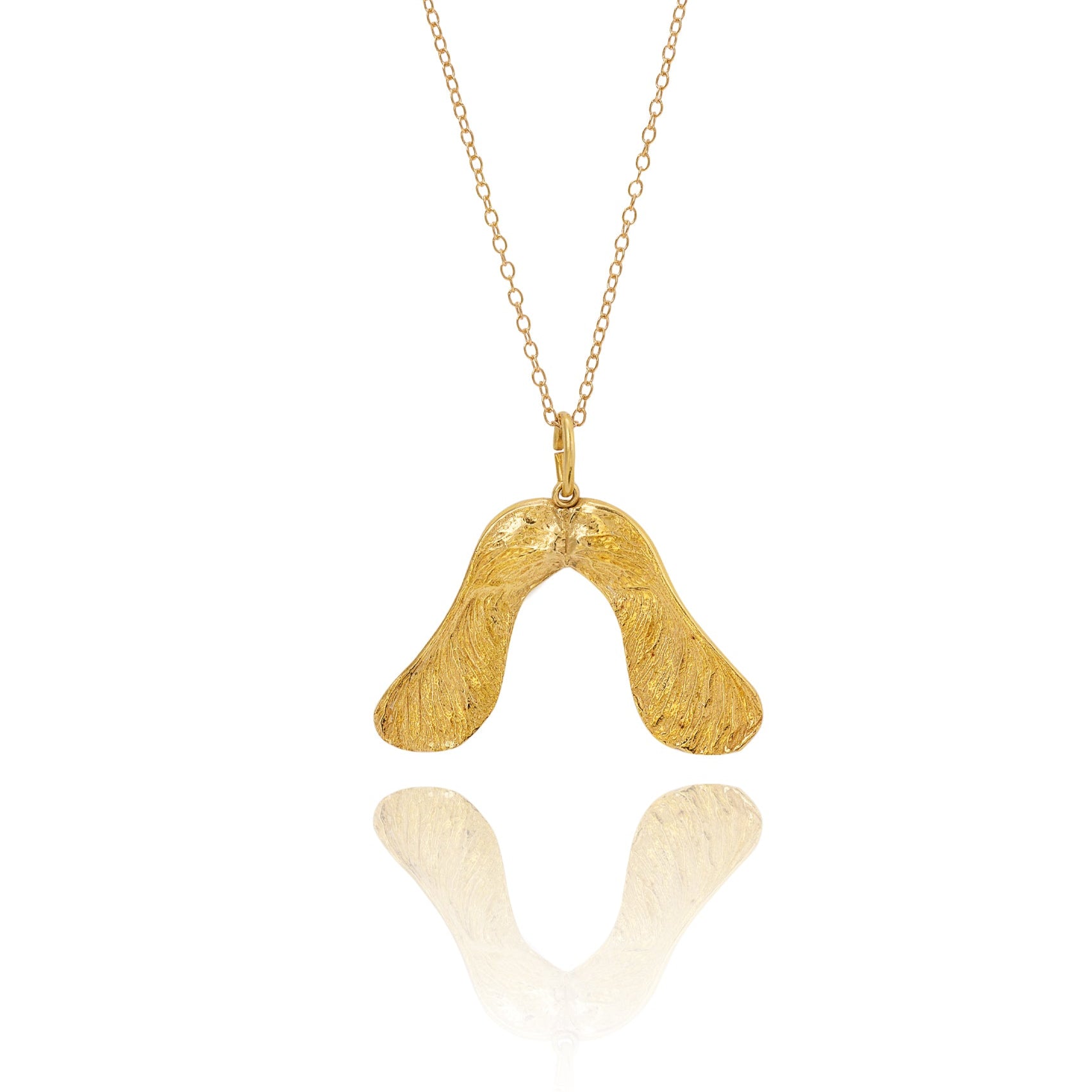 Handmade Gold Sycamore Necklace - Iris & Lolli