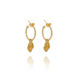 Gold Dainty Shell Earrings