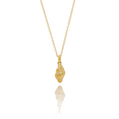Handmade gold dainty whelk shell - Iris & Lolli