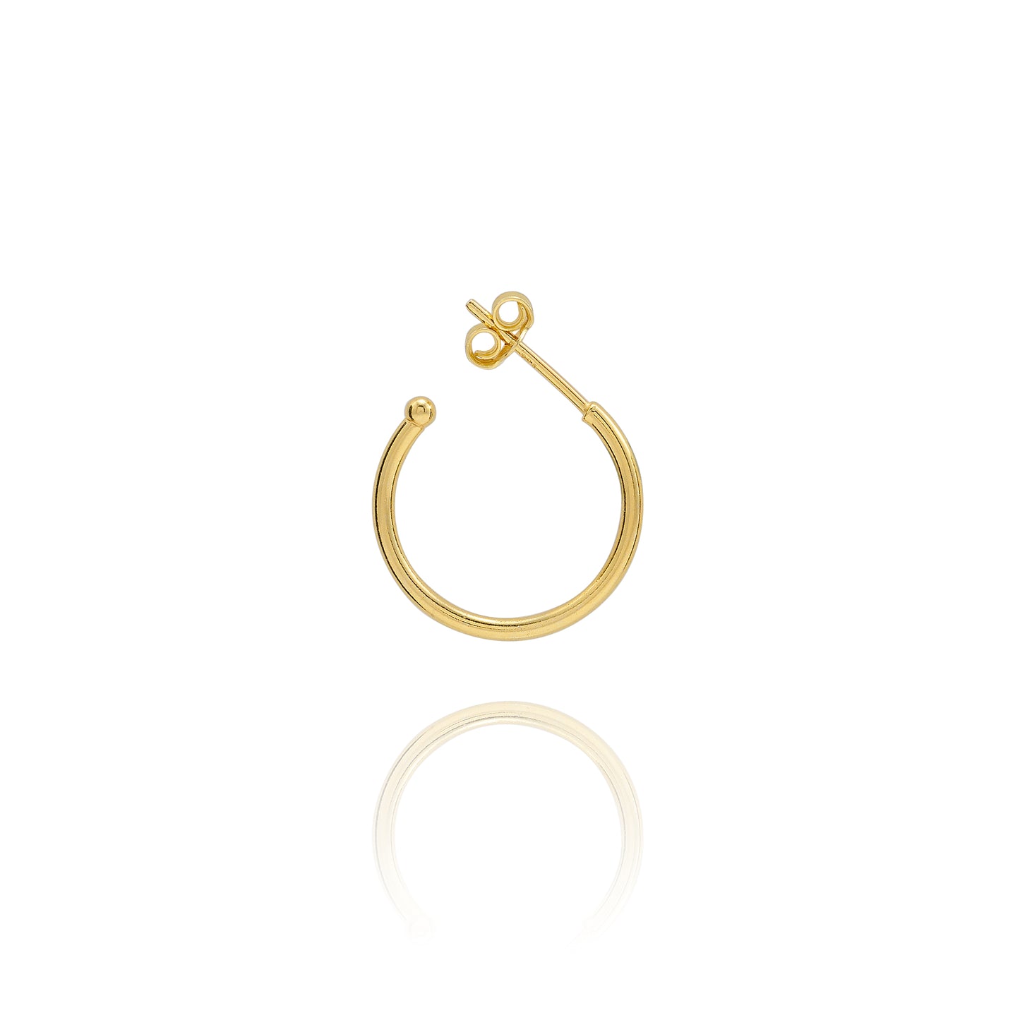 Gold Cockle Shell Earrings