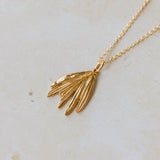 Gold Rosemary Sprig Necklace