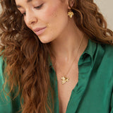 Gold Statement Ivy Leaf Necklace