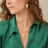 Gold Oak Leaf Necklace