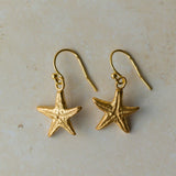 Gold Starfish Earrings