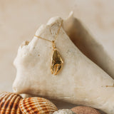 Gold Crab Claw Necklace