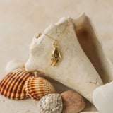 Gold Crab Claw Necklace