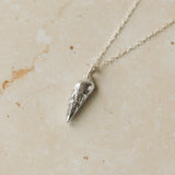 Silver Auger Shell Necklace