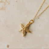 Gold Starfish Necklace