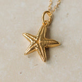 Gold Starfish Necklace