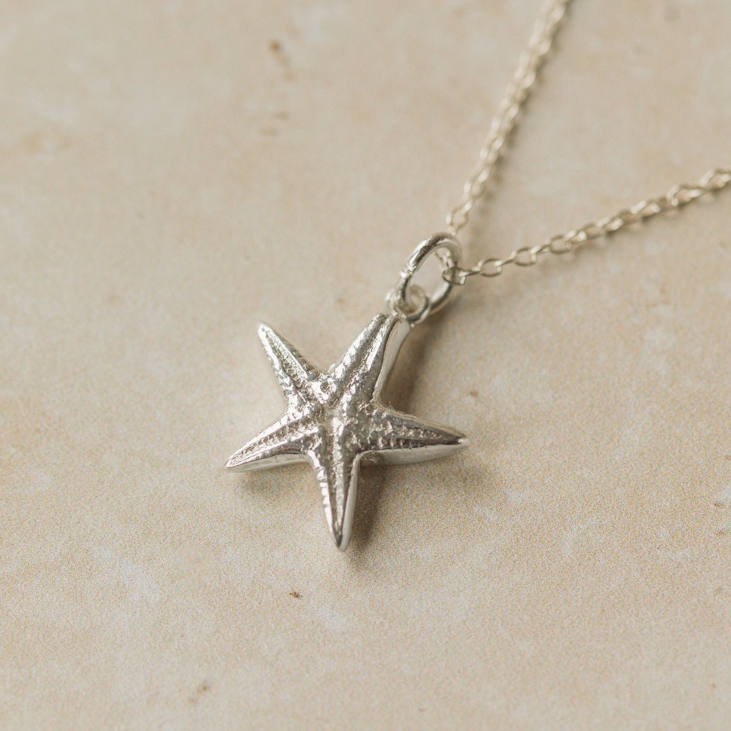 Silver Starfish Necklace