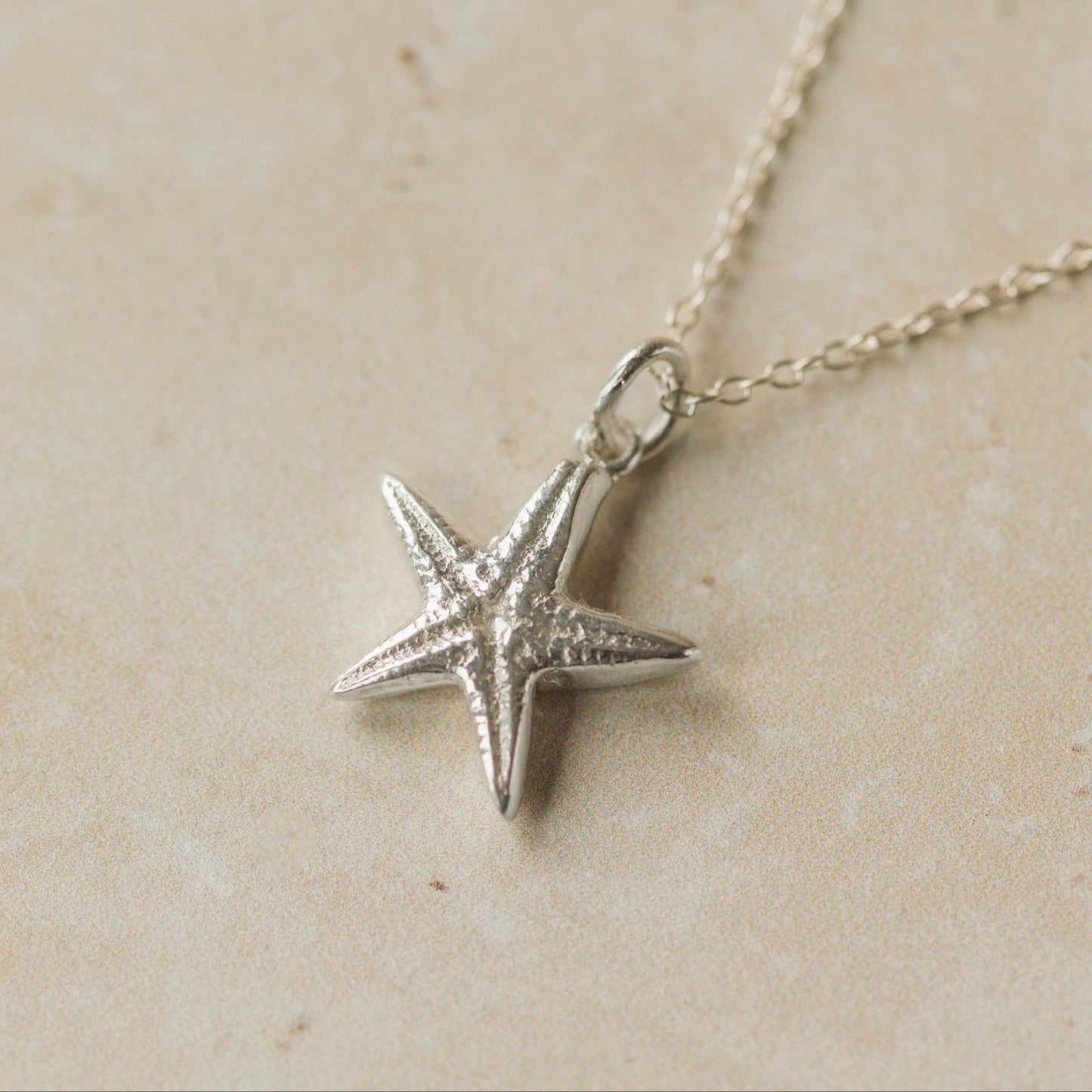 Silver Starfish Necklace