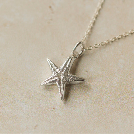 Silver Starfish Necklace