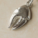 Silver Crab Claw Necklace