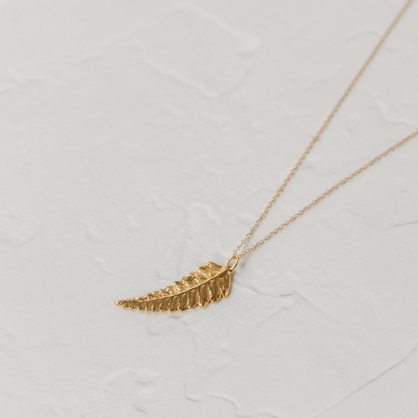 Gold Fern Leaf Necklace