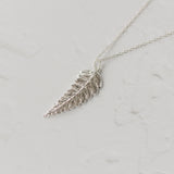 Silver Fern Leaf Necklace