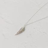 Silver Fern Leaf Necklace