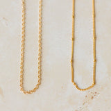 Gold Hazel Leaf Necklace