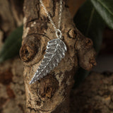 Silver Fern Leaf Necklace