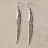 Silver Willow Leaf Earrings