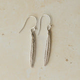 Silver Rosemary Leaf Earrings