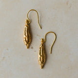 Gold Welsh Poppy Earrings
