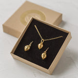 Gold Baby Acorn Earrings