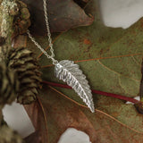 Silver Fern Leaf Necklace