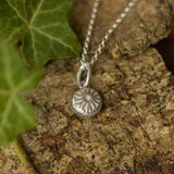 Silver Corn Poppy Crown Necklace