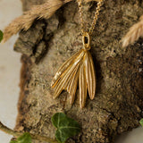 Gold Rosemary Sprig Necklace