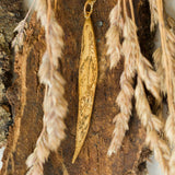 Gold Willow Leaf Necklace