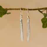 Silver Rosemary Leaf Earrings