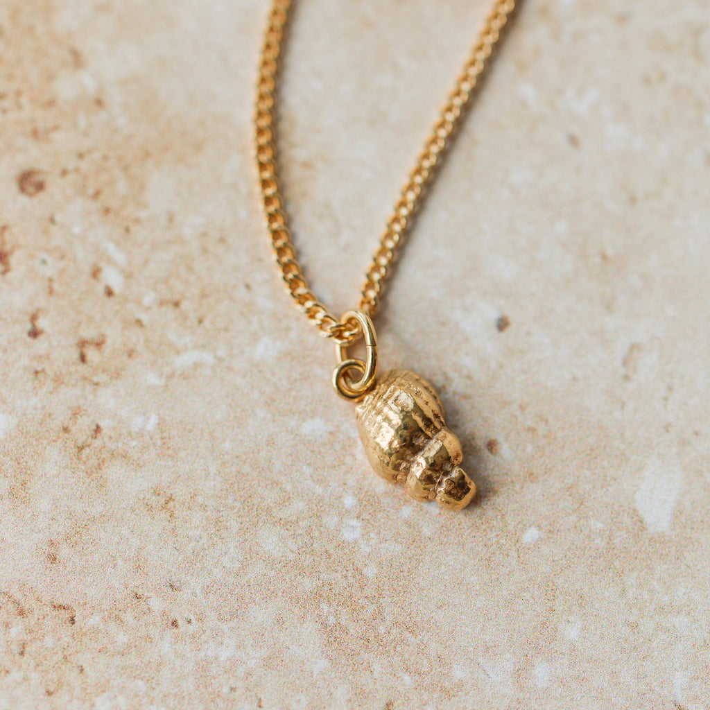 Gold Dainty Shell Necklace