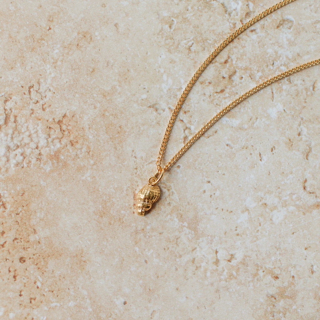 Gold Dainty Shell Necklace