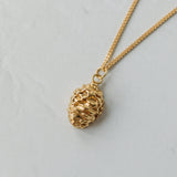 Gold Pinecone Necklace